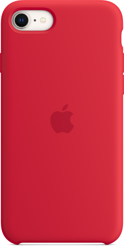 Slikonový obal Apple iPhone SE červený