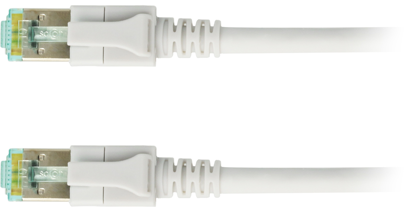 Patch Cable RJ45 S/FTP Cat6a LED 3m Grey