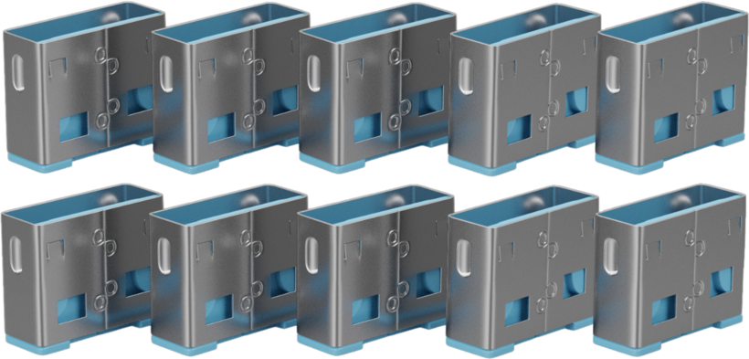 USB Blokada Typ A Port 10szt., nieb.