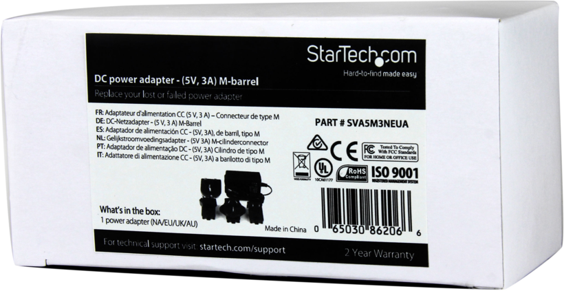 Caricatore 3 A 5 V universale StarTech