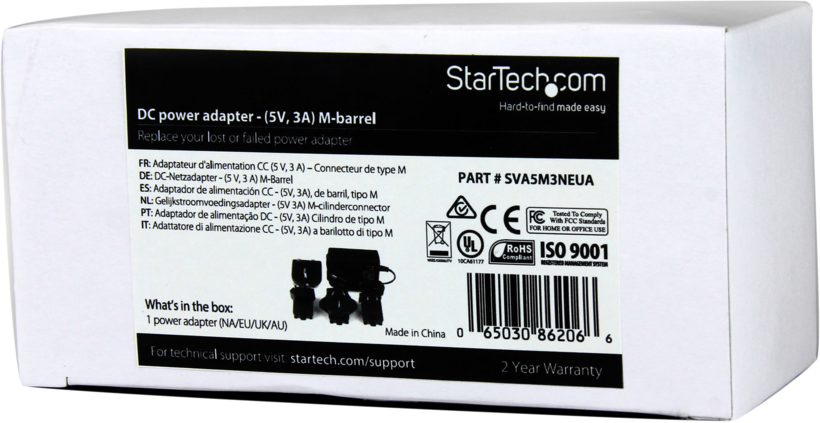 StarTech Universal 5V 3A Charger
