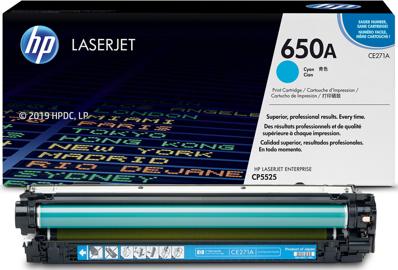HP 650A Toner Cyan