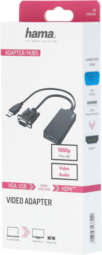 Hama Adapter VGA - HDMI