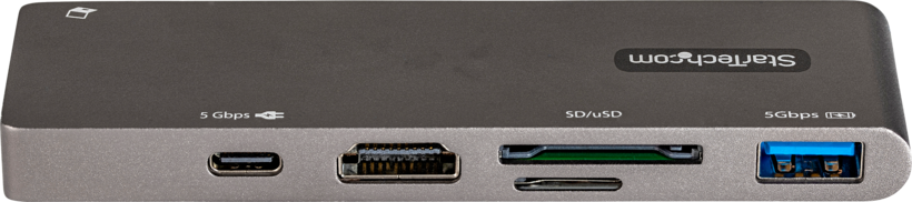 Adapter USB Type-C/m - HDMI+USB+SD/f