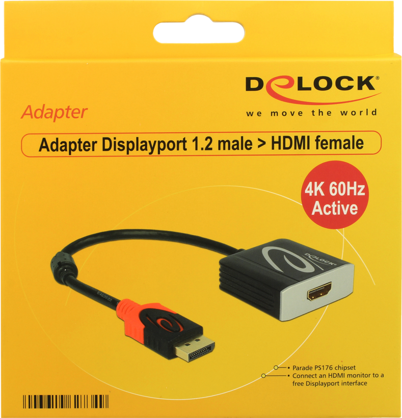 Adaptateur DisplayPort m.>HDMI f., noir