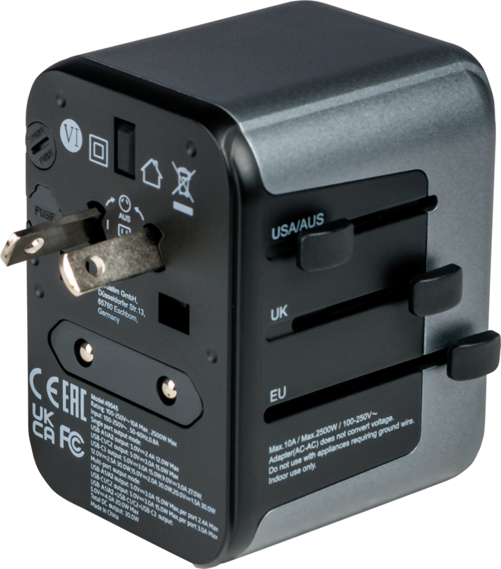 Verbatim World + 5x USB Travel Adapter