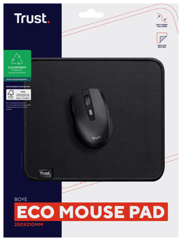 Trust Boye Mouse Pad Eco Black