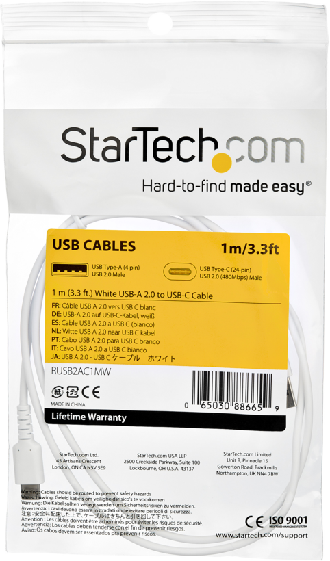 StarTech USB Type-C - A Cable 1m