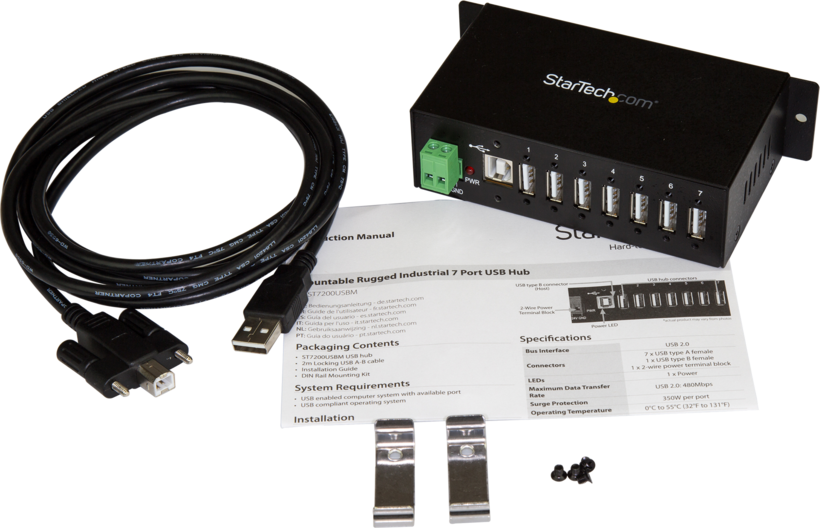 StarTech USB Hub 2.0 Industrie 7-Port