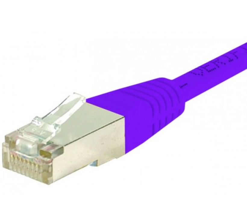 Câble RJ45 S/FTP Cat6 violet 0,5m