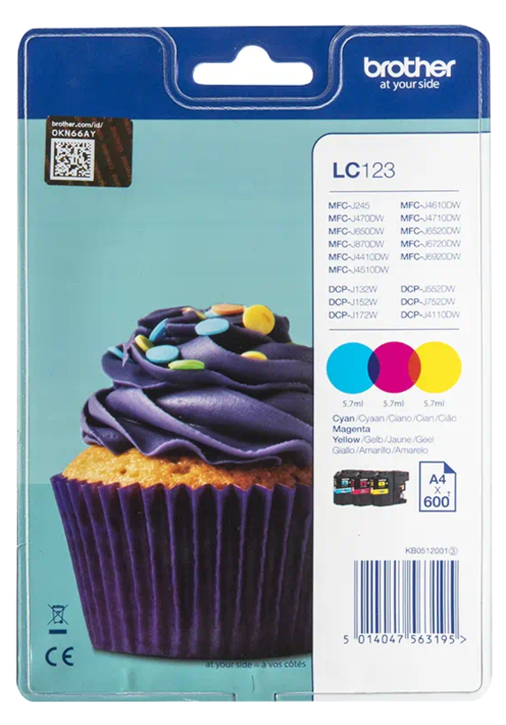 Brother LC-123 Ink C/Y/M
