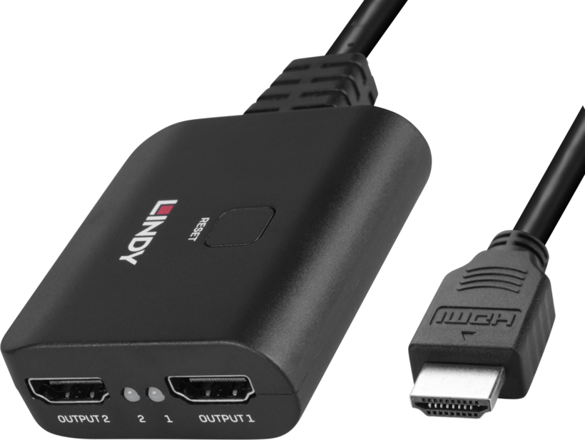 LINDY HDMI Splitter 1:2 4K