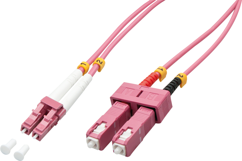 FO Duplex Patch Cable LC-SC 50/125µ 1m