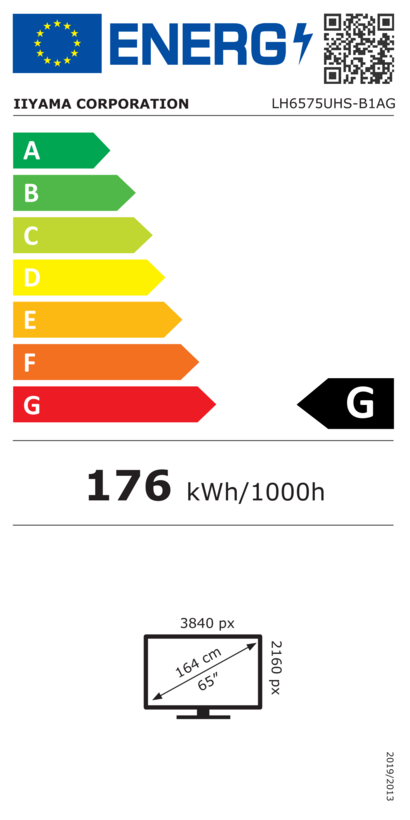 iiyama ProLite LH6575UHS-B1AG Display