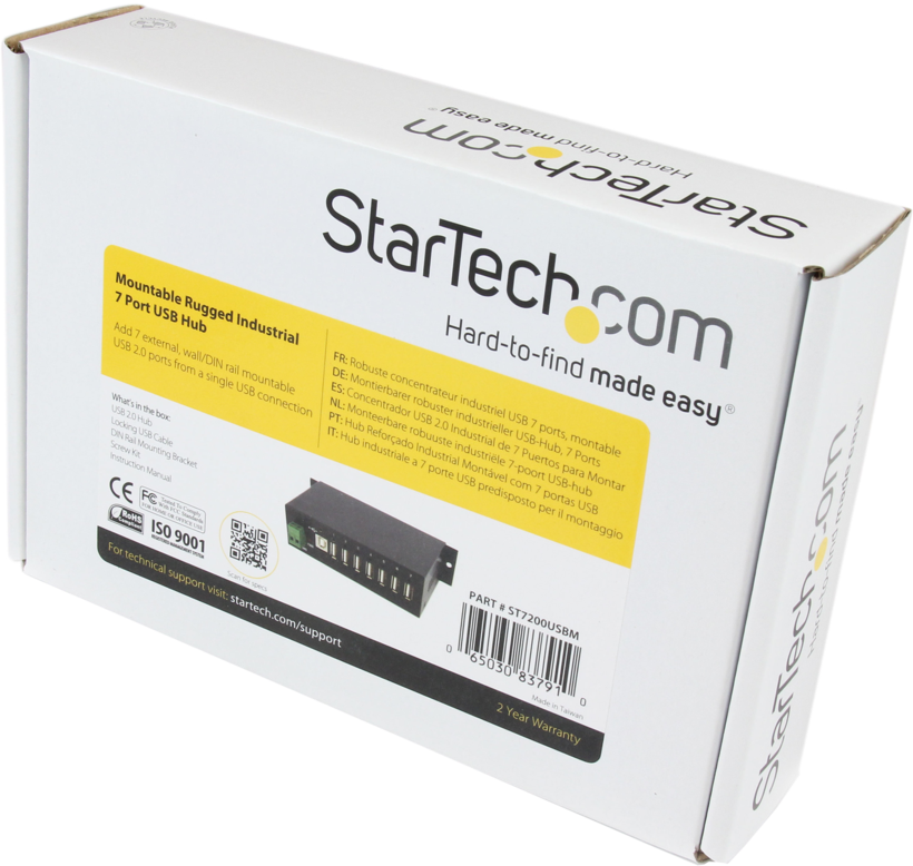 StarTech USB Hub 2.0 průmyslový 7port.