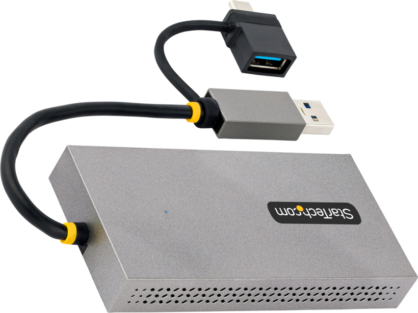 Adapter USB-A+C/m - 2x HDMI/f