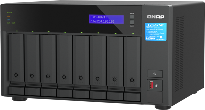 QNAP TVS-h874T 32 GB 8 rekeszes NAS