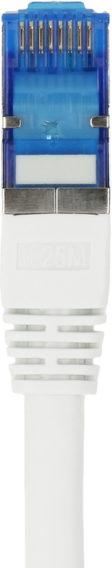 Patchkabel RJ45 S/FTP Cat6a 7,5 m weiß