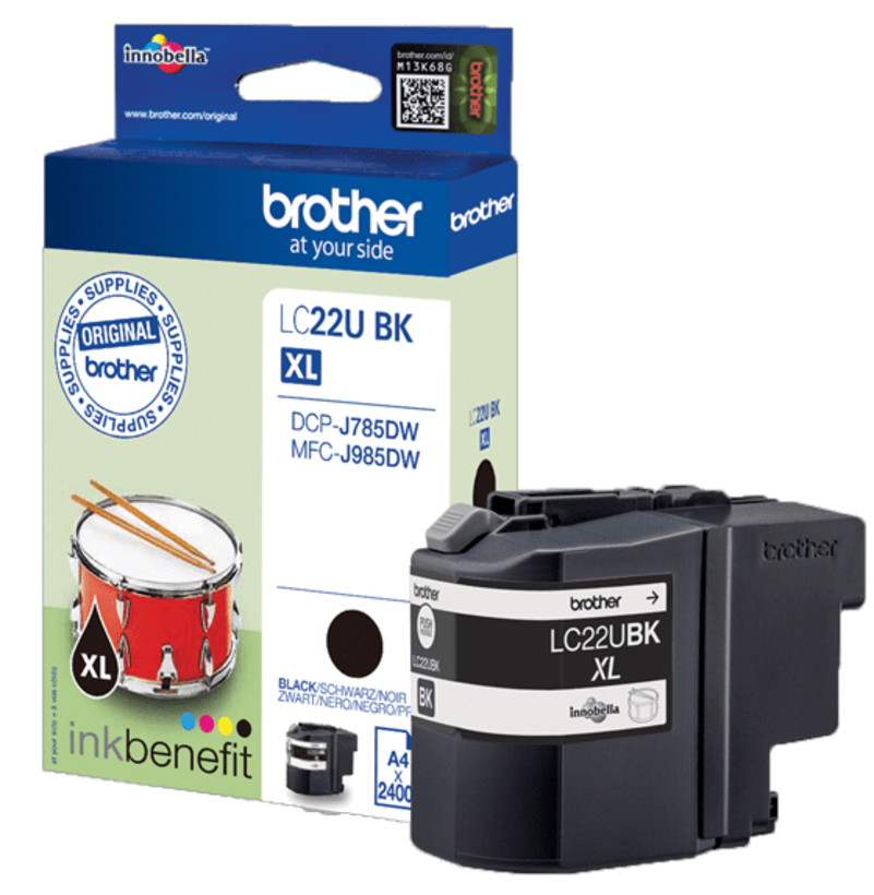 Encre Brother LC-22UBK, noir