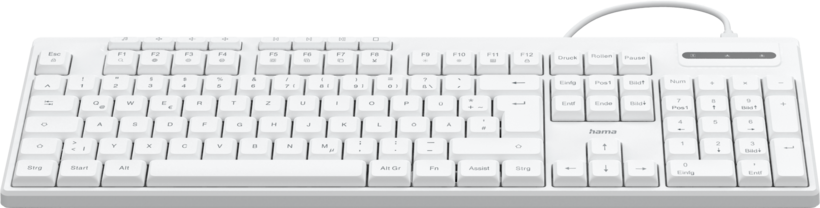 Hama CK-200 Tastatur weiß