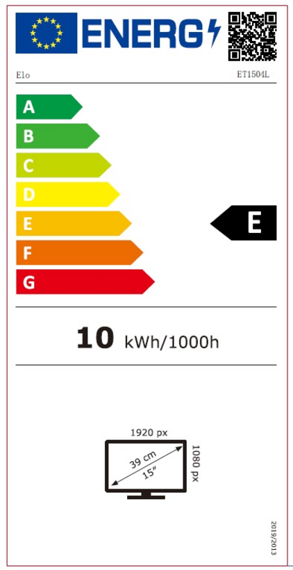 Elo 1504L PCAP Touch Display