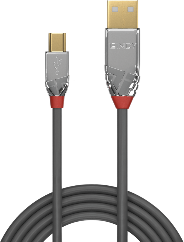 Cable LINDY USB tipo A - Mini-B 0,5 m