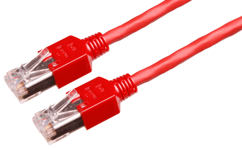 Câble patch RJ45 S/UTP Cat5e 1,5 m rouge