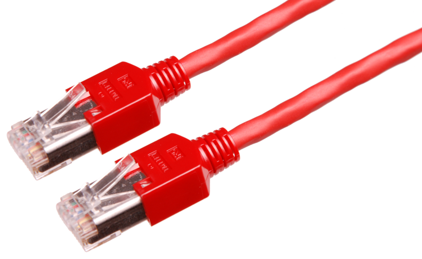 Câble patch RJ45 S/UTP Cat5e 30 m rouge