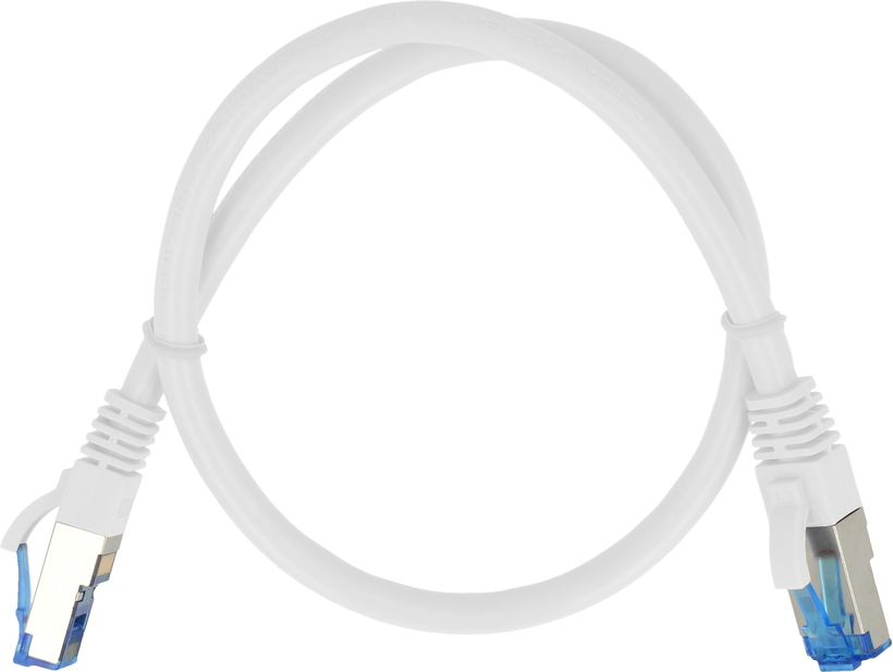 Patch Cable RJ45 S/FTP Cat6a 1.5m White