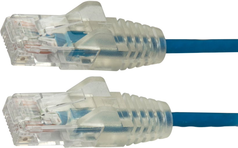 Câble patch RJ45 U/UTP Cat6, 1,5 m, bleu