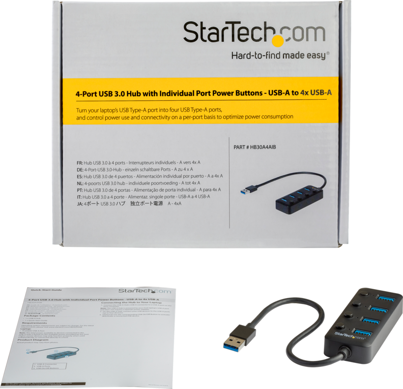 StarTech USB Hub 3.0 4-port Switch