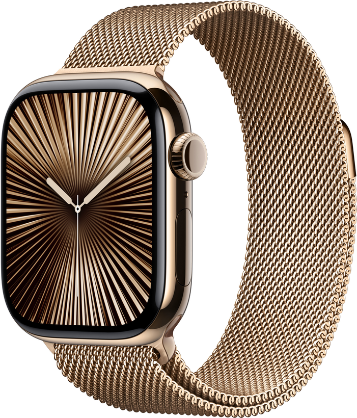 Apple Watch S10 LTE 42mm Titanium Gold