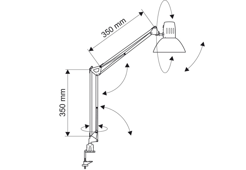 MAULstudy Tischleuchte silber