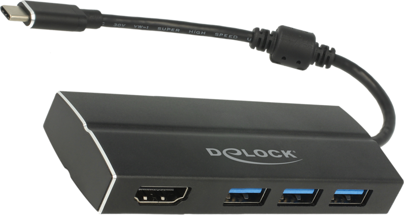 Adapter USB 3.0 Type-C/m - HDMI+USB A