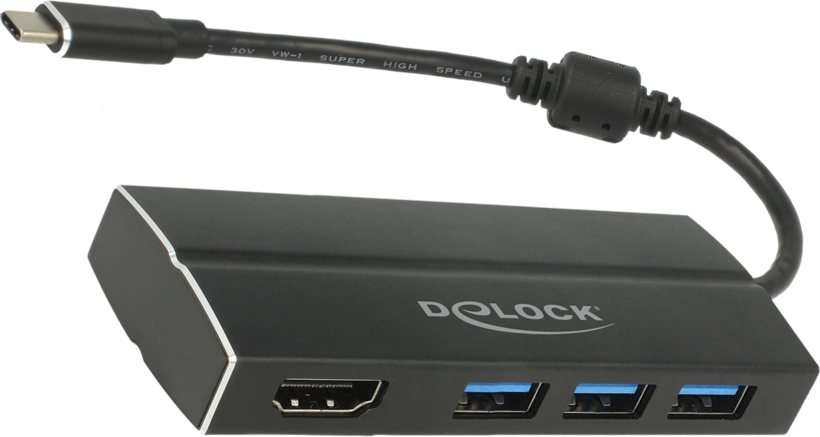 Adaptateur USB 3.0 type C m.- HDMI/USB A