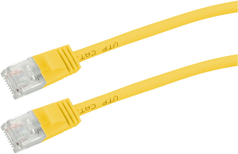 Kabel siec. RJ45 U/UTP Cat6a 20 m, żółty