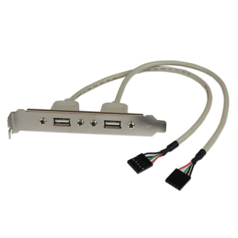Adattatore lamiera slot USB A 2 porte