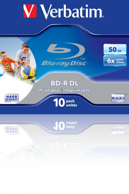 Blu-ray BD-R Verbatim 50 Go 6x Jewel x10