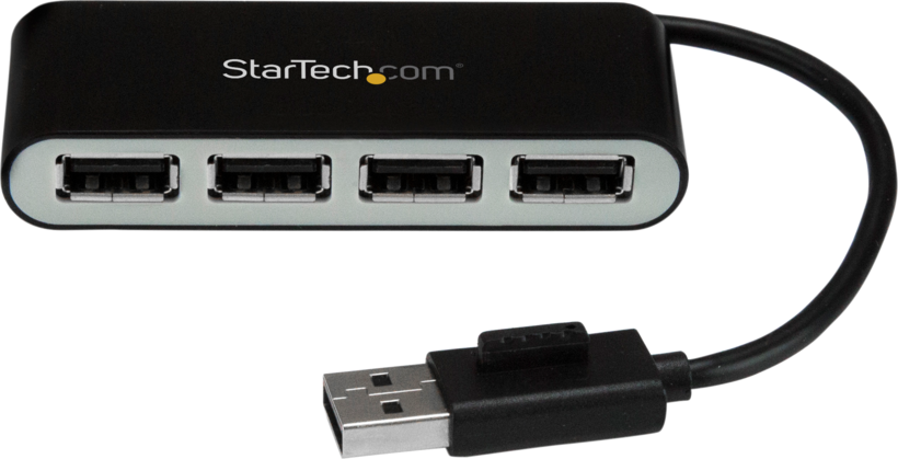 StarTech USB 2.0 hub 4 portos, fekete