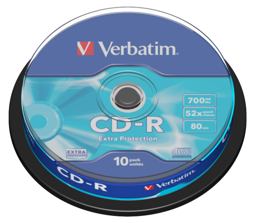 Verbatim CD-R 700MB 52x Inkjet SP(25)