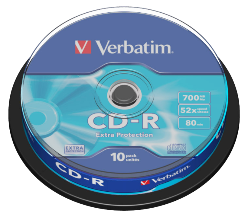 Verbatim CD-R 700MB 52x Inkjet SP(25)
