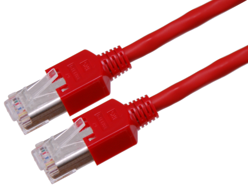 Patch Cable RJ45 S/UTP Cat5e 10m Red