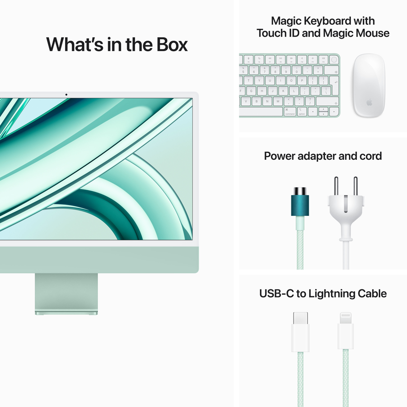 Apple iMac M3 10jádrový 8/512 GB zelený