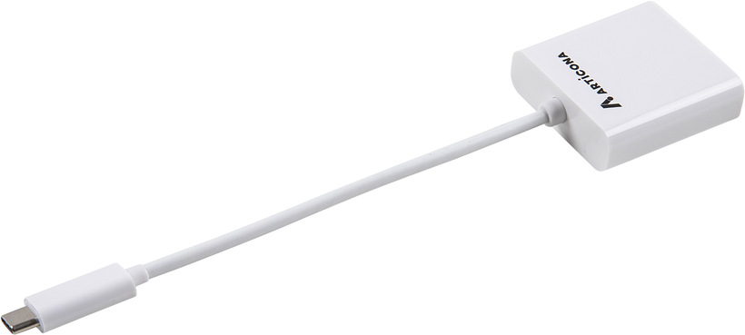 Adapter USB Typ C wt - VGA gn 0,1m, biał