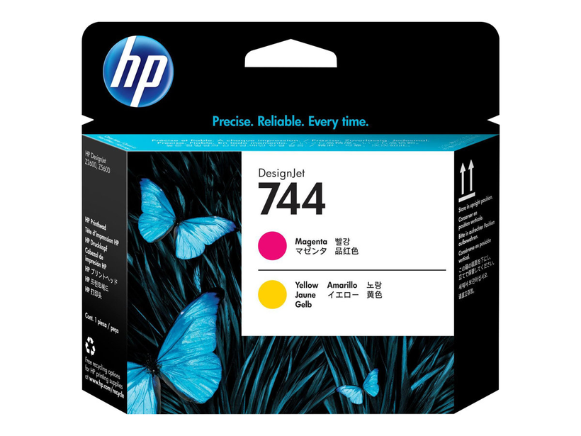 HP 744 Print Head Magenta + Yellow