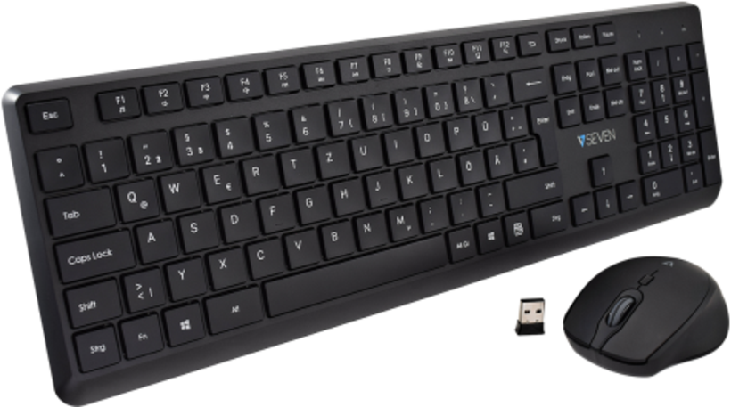 V7 CKW350 2,4 GHz Tastatur und Maus Set