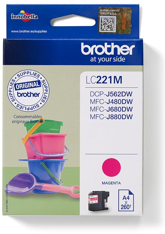 Encre Brother LC-221M, magenta