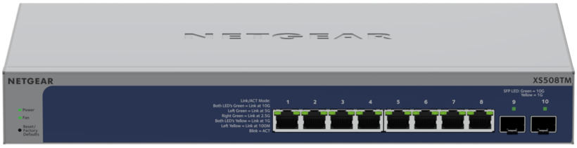 NETGEAR XS508TM intelligens switch