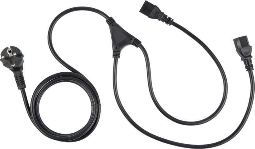 Power Cable 1x Power/m - 2x C13/f 2m