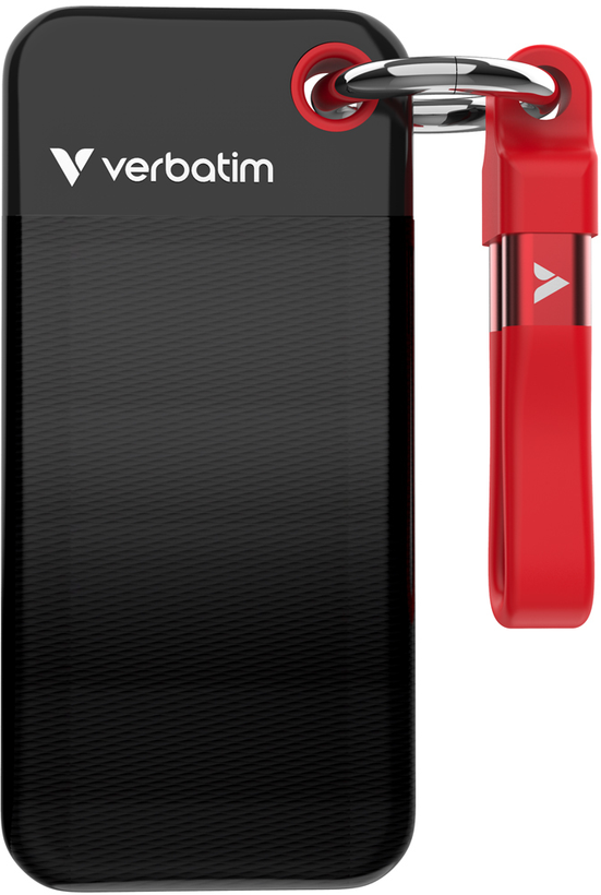 SSD Verbatim Pocket 1 TB czarny/czerw.